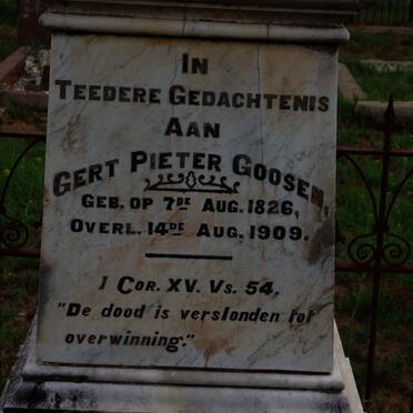 GOOSEN Gert Pieter 1826-1909