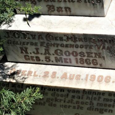 GOOSEN J.C. Eva nee HERSELMAN 1866-1906