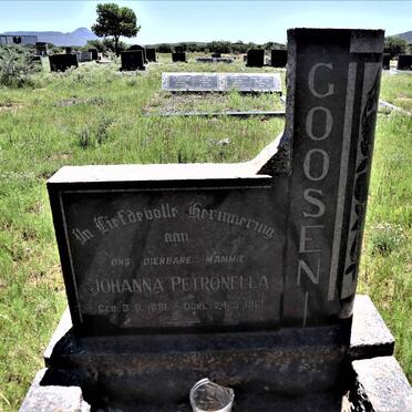 GOOSEN Johanna Petronella 1891-1961