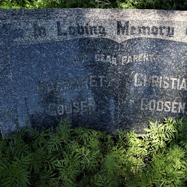 GOOSEN Christian &amp; Margaret