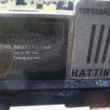 HATTINGH Hans Jurgens 1886-1952