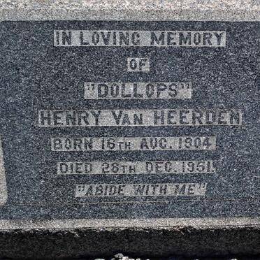 HEERDEN Henry, van 1904-1951