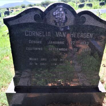 HEERDEN Cornelia, van 1873-1957