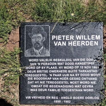 HEERDEN Pieter Willem, van -1901