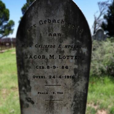 LOTTER Jacob M. 1867-1916