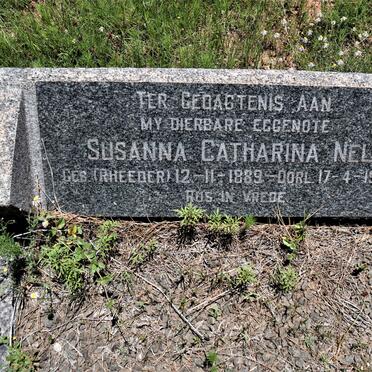 NEL Susanna Catharina nee RHEEDER 1889-1962