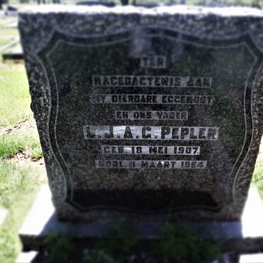 PEPLER L.J.A.G. 1907-1954