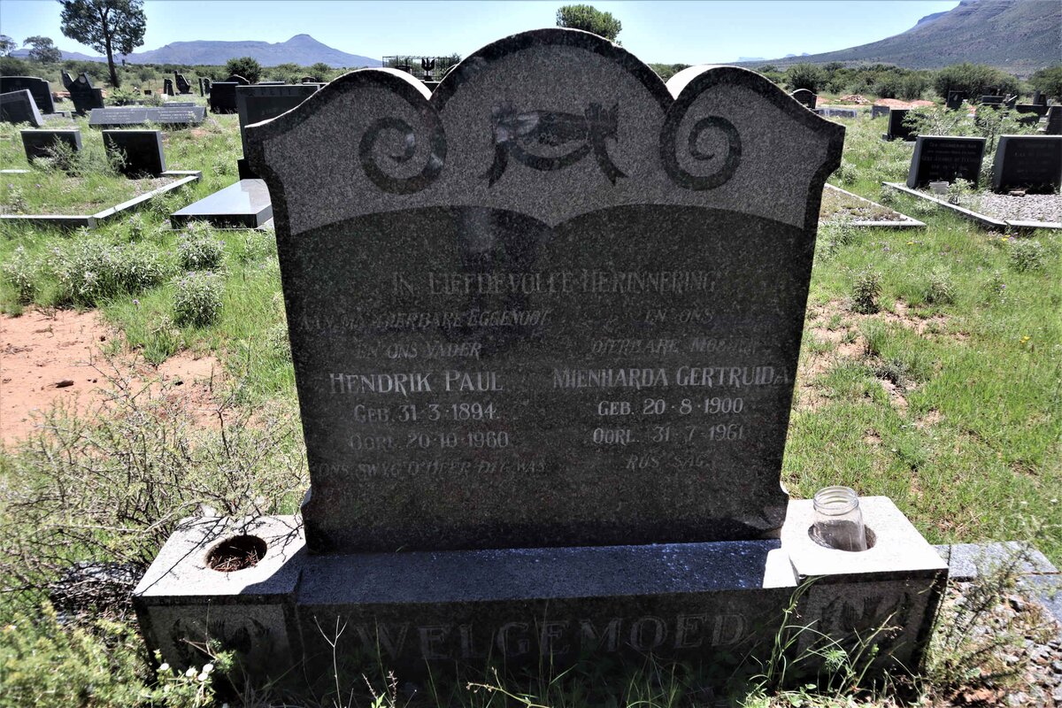 WELGEMOED Hendrik Paul 1894-1960 &amp; Mienharda Gertruida 1900-1961