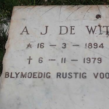 WIT A.J., de 1894-1979
