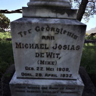 WIT Michael Josias, de 1909-1932