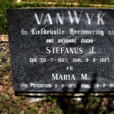 WYK Stefanus J., van 1867-1957 &amp; Maria M. 1871-1948