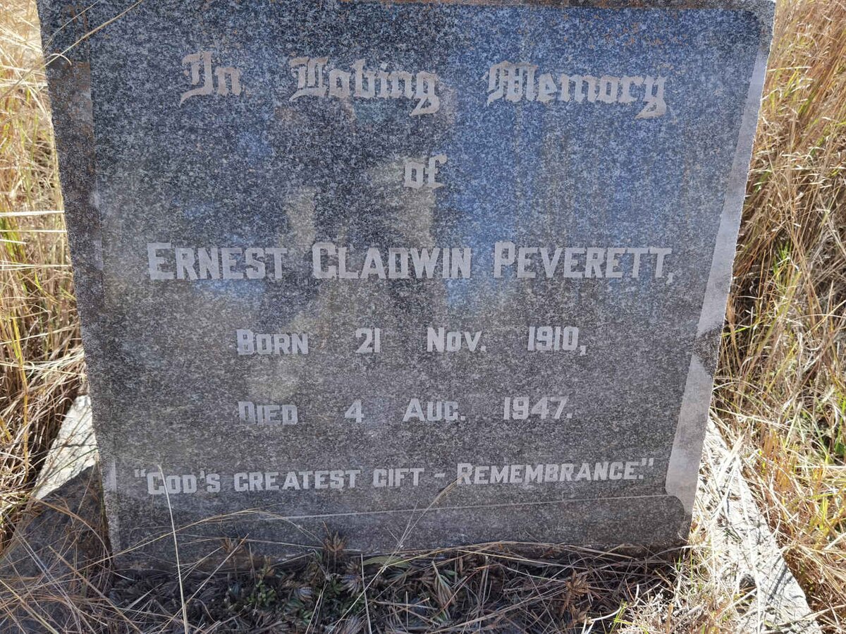 PEVERETT Ernest Gladwin 1910-1947