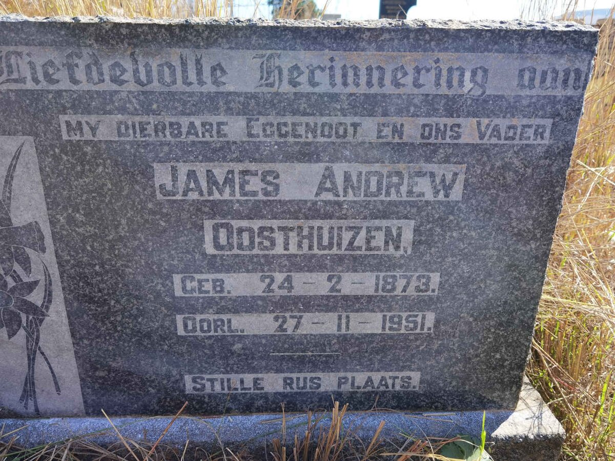 OOSTHUIZEN James Andrew 1873-1951