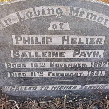 PAYN Philip Helier Balleine 1882-1941