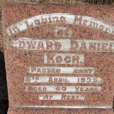 KOCH Edward Daniel -1935