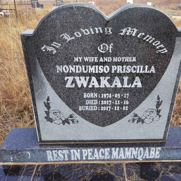 ZWAKALA Nondumiso Priscilla 1974-2017
