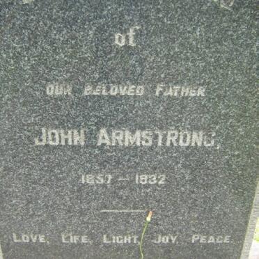 ARMSTRONG John 1857-1932