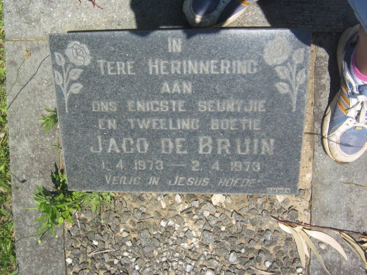 BRUIN Jaco, de 1973-1973