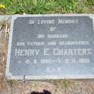 CHARTERS Henry E 1902-1930