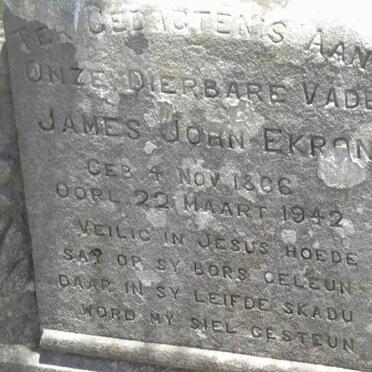 EKRON James John 1866-1942