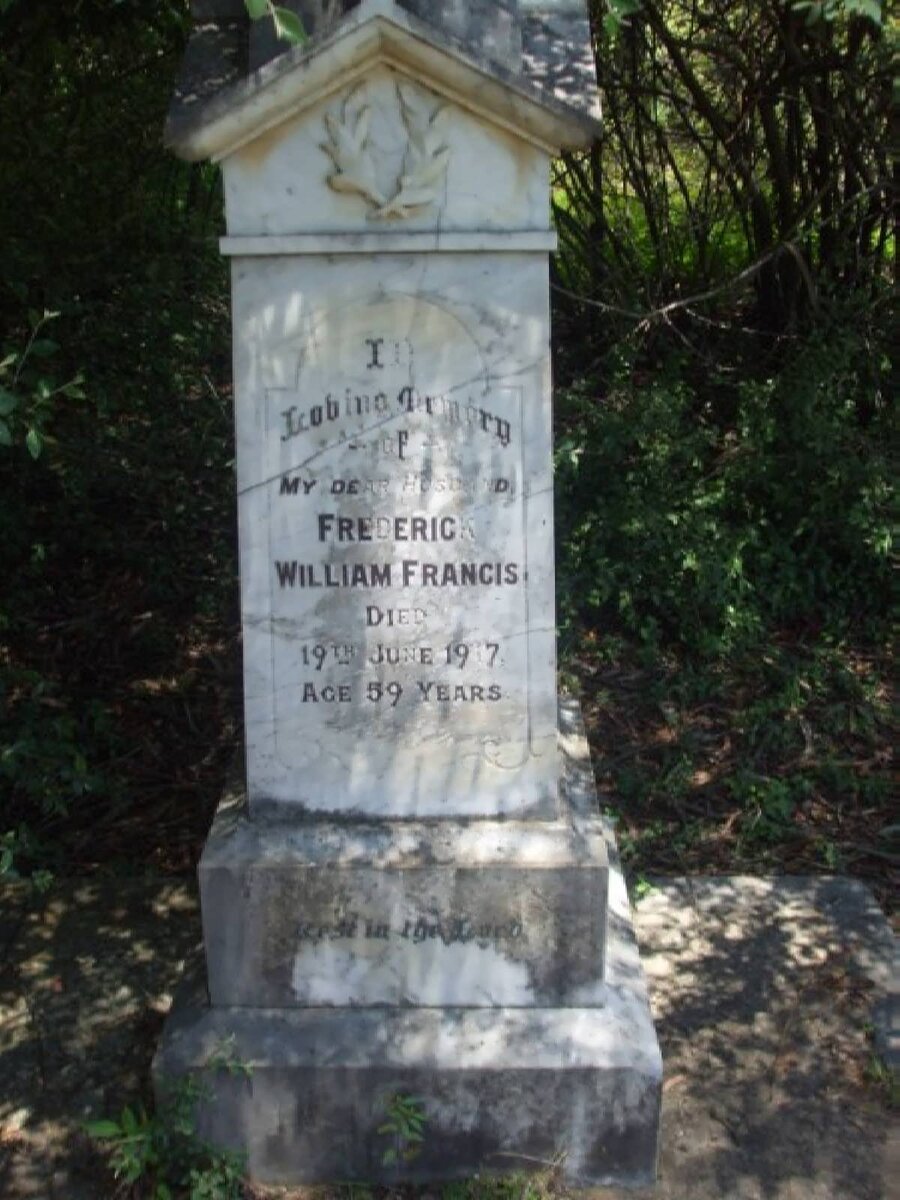 FRANCIS Frederick William -1917