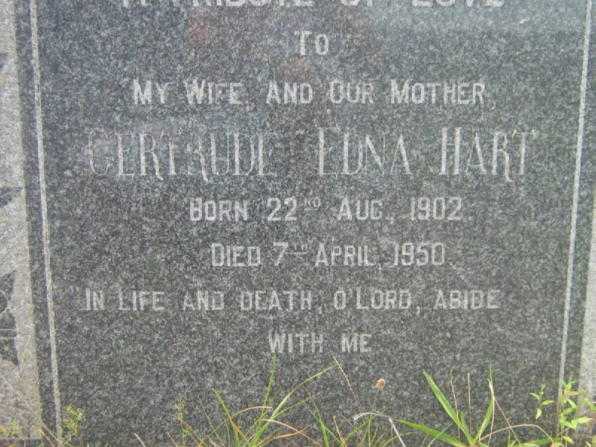 HART Gertrude Edna 1902-1950