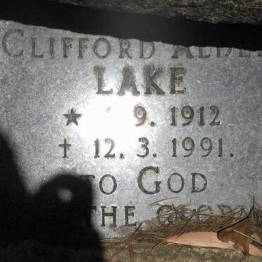 LAKE Clifford Alde? 1912-1991