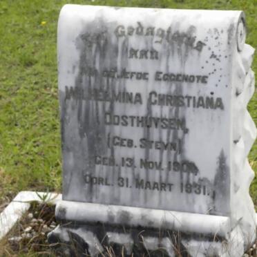 OOSTHUYSEN Wilhelmna Christiana nee STEYN 1901-1931