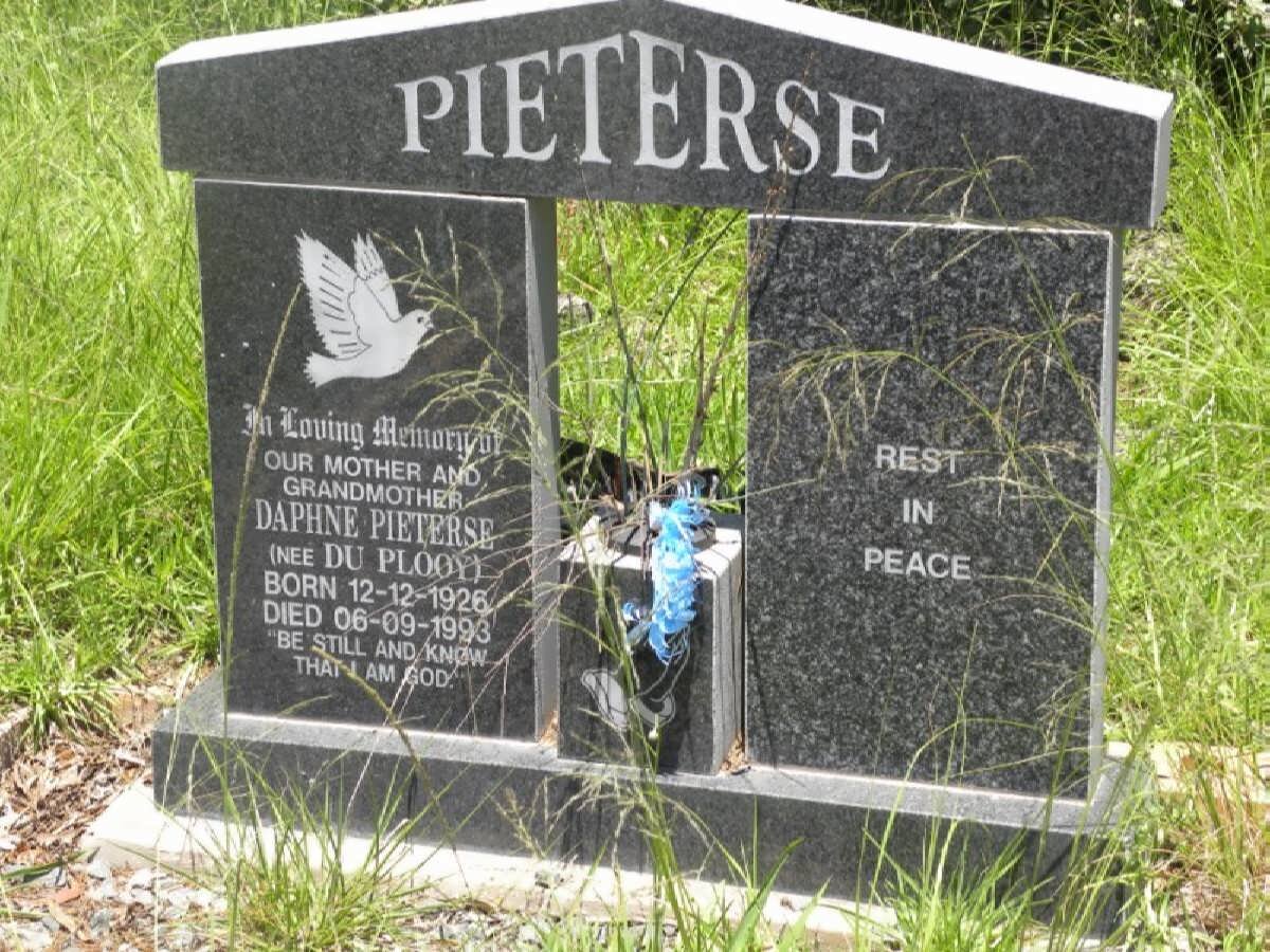 PIETERSE Daphne nee DU PLOOY 1926-1993