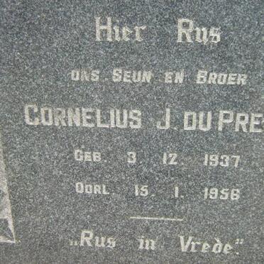 PREEZ Cornelius J., du 1937-1956