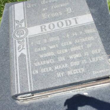 ROODT Frans D. 1906-1986