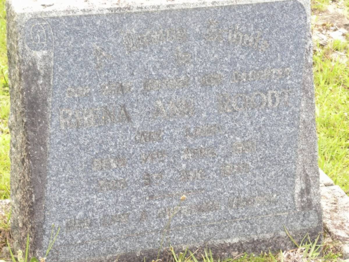 ROODT Rhina Ann nee LAKE