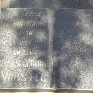 VORSTER Cornelia Gertruida 1910-1994