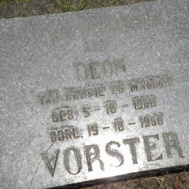 VORSTER Deon 1960-1960