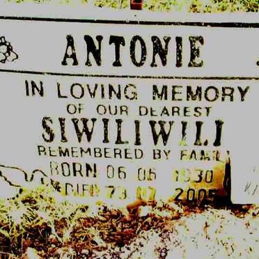 ANTONIE Siwiliwili 1930-2005