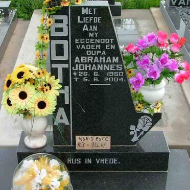 BOTHA Abraham Johannes 1950-2004