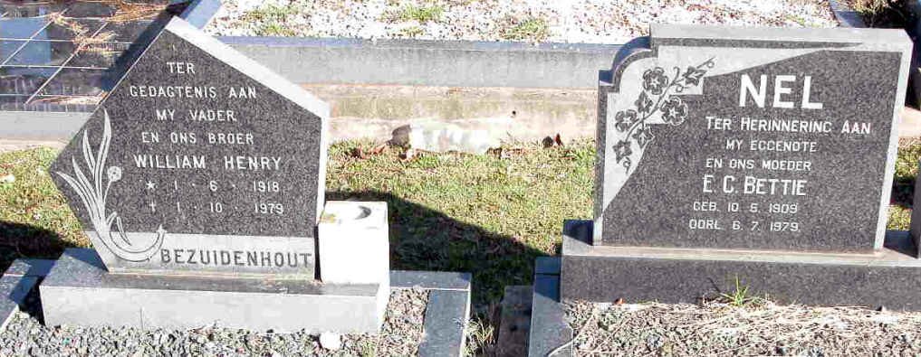 BEZUIDENHOUT William Henry 1918-1979 :: NEL E.C. 1909-1979
