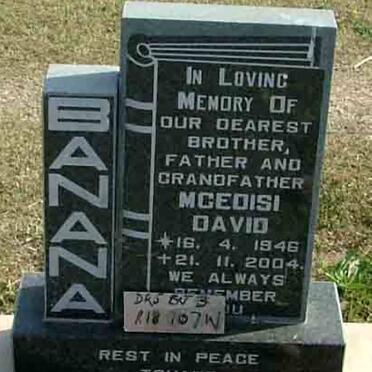 BANANA Mgedisi David 1946-2004