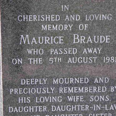 BRAUDE Maurice -1981