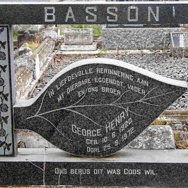 BASSON George Henry 1920-1972