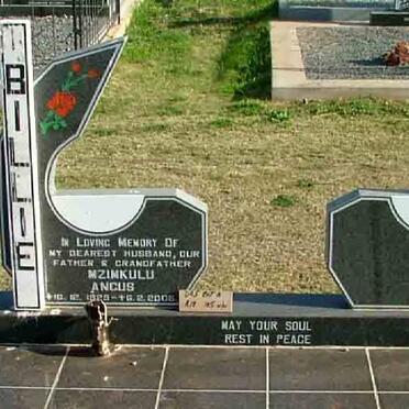 BILLIE Mzinkulu Ancus 1925-2005