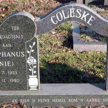 COLESKE Stephanus 1933-1980