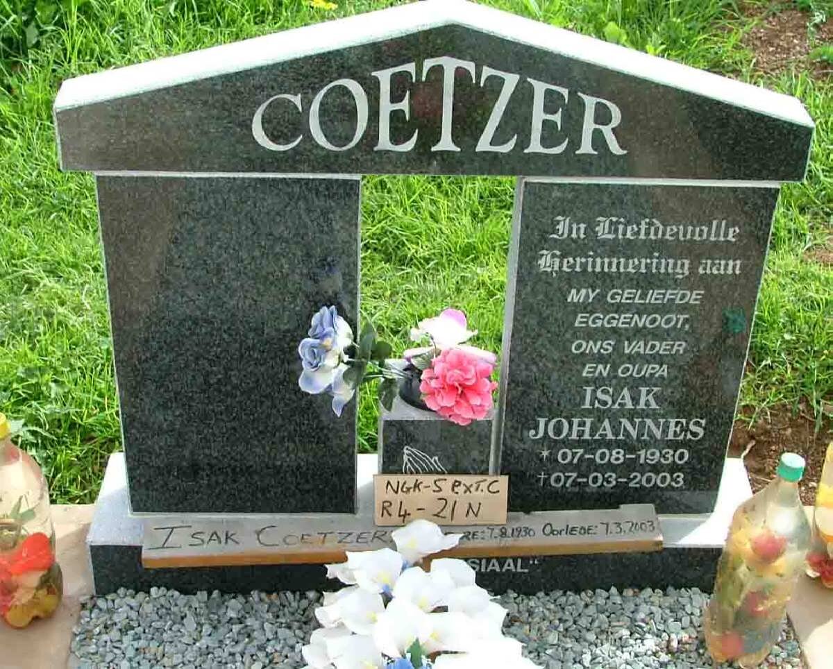 COETZER Isak Johannes 1930-2003