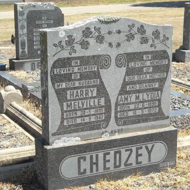CHEDZEY Harry Melville 1895-1962 &amp; Amy M. Lydia 1895-1972