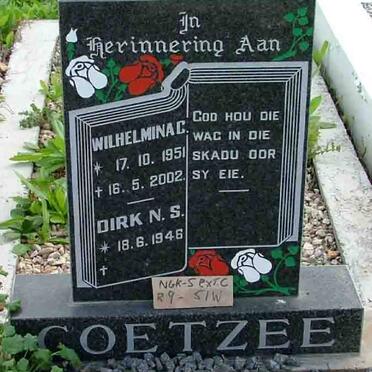 COETZEE Dirk N.S. 1946- &amp; Wilhelmina C. 1951-2002