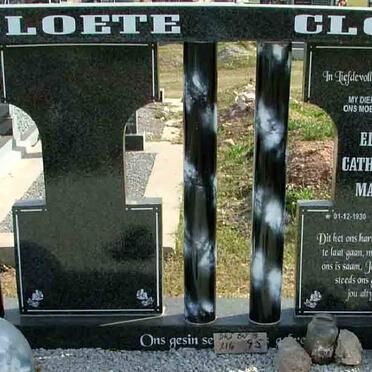 CLOETE Elsie Catharina Maria 1930-2005