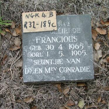 CONRADIE Francious 1965-1965