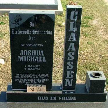 CLAASSEN Joshua Michael 1987-2006