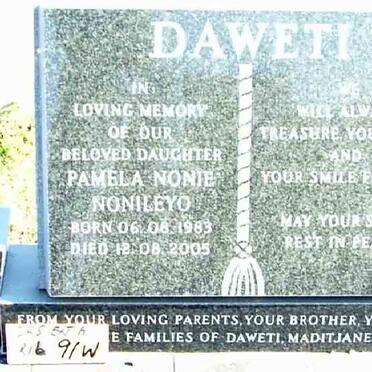 DAWETI Pamela Nonie Nonileyo 1983-2005