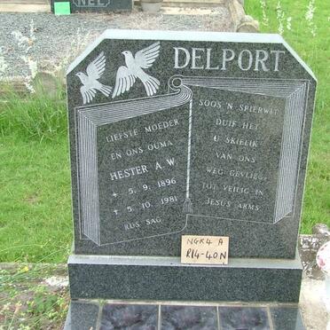 DELPORT Hester A.W. 1896-1981